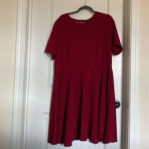 Forever21+ red lace skater dress